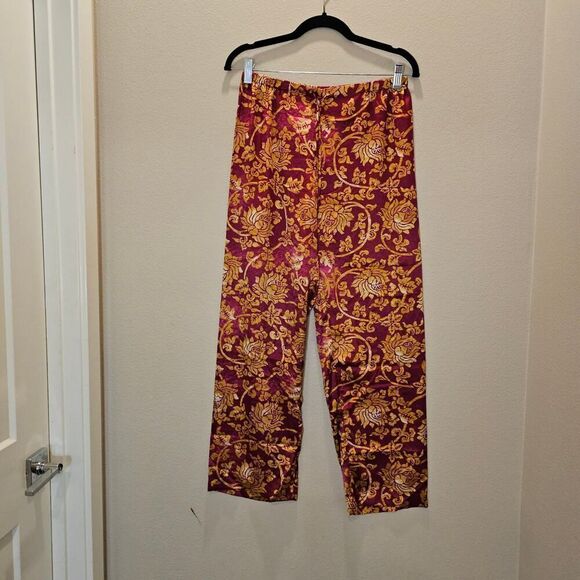 NWOT Oscar de la Renta Floral Print Pajama Set Size Small - Picture 2 of 7